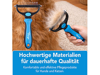 Sweetypet Doppelseitiger Entfilzungskamm für Hunde & Katzen, mit Unterfellbürste Elektroniktrade Switzerland
