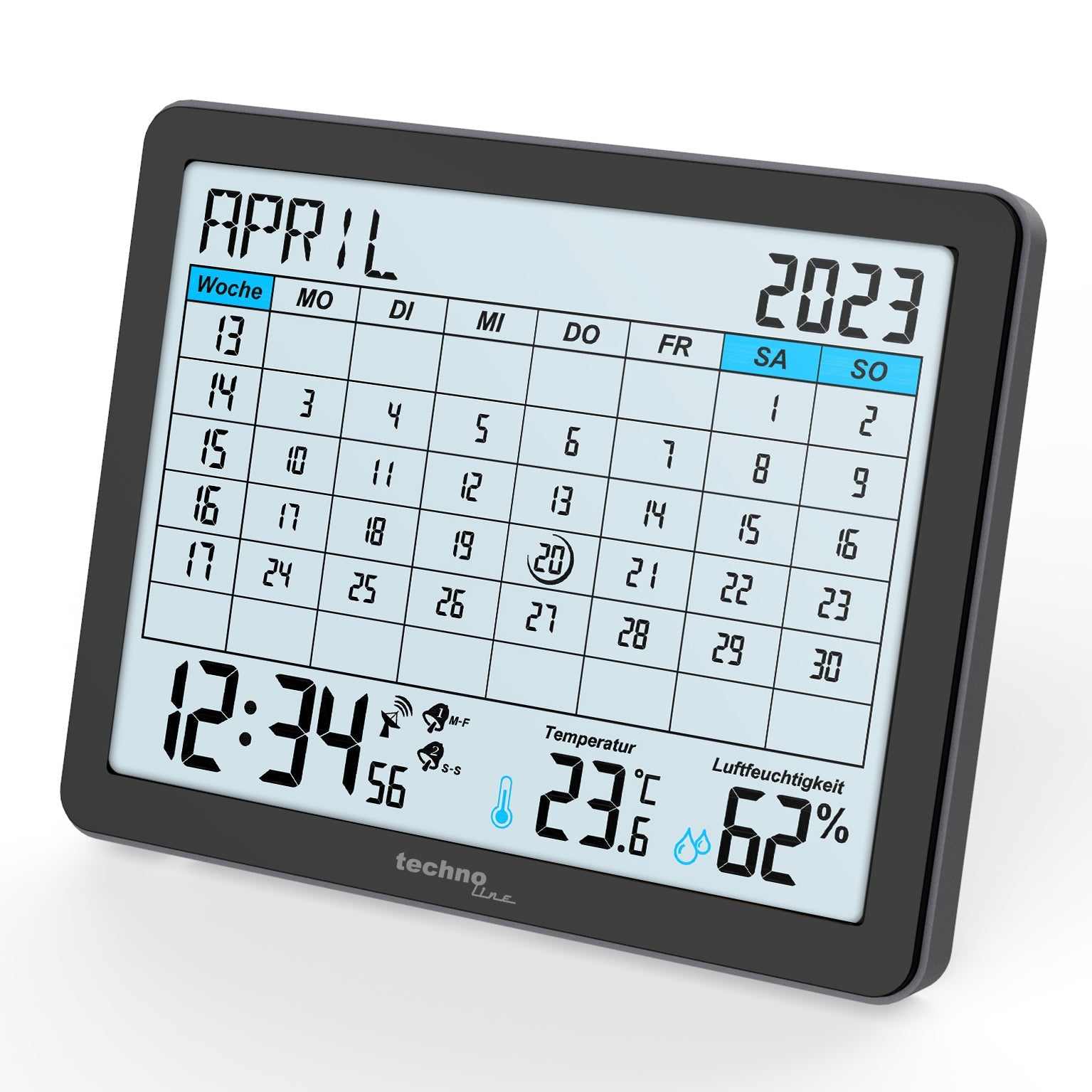 technoline technoline digitaler Tischkalender WT 2600 Elektroniktrade Switzerland