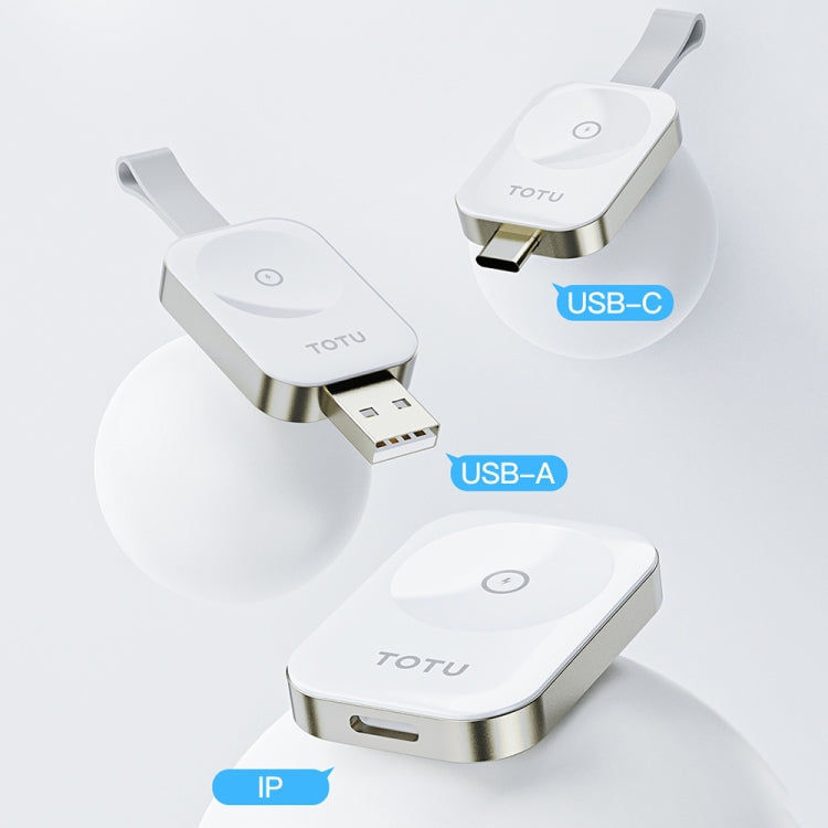 TOTUDESIGN Für Apple Watch Watch Wireless Magnet Lader, Schnittstelle: USB-C / Type-C (Weiß) elektroniktrade Switzerland