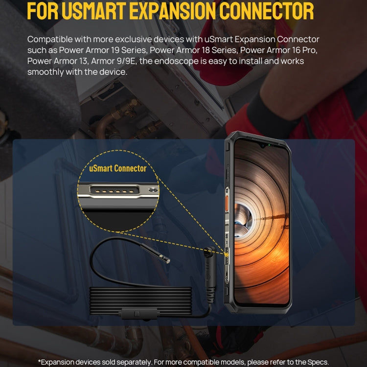 Ulefone Endoskop E2 IP67 Wasserdichtes digitales Endoskop für Ulefone Armor 9 / 9E / Power Armor 13 / 16 Pro / 18T / Armor Pad, uSmart E2 elektroniktrade Switzerland