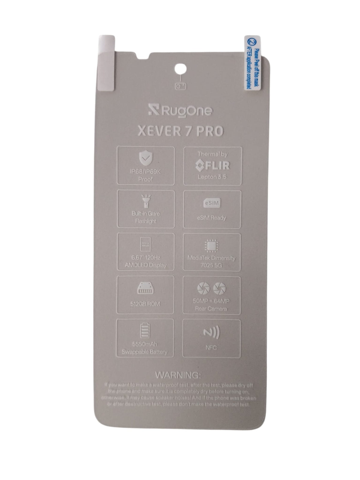 Ulefone Original Schutzfolie für Rugone Xever 7/ Xever 7 Pro elektroniktrade Switzerland