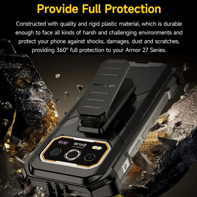 Ulefone Ulefone Armor 27 Ulefone Back Clip Handyhülle mit Karabiner (Schwarz) elektroniktrade Switzerland