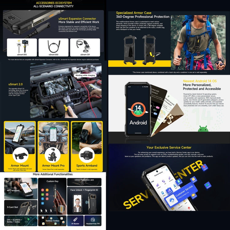Ulefone Ulefone Armor 27T 12 GB + 256 GB, Wärmebildkamera, Nachtsicht Elektroniktrade Switzerland