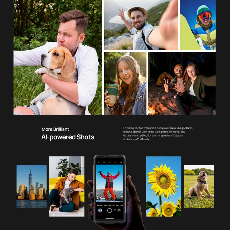 Ulefone Ulefone Armor 34+, 16 GB + 512 GB, Nachtsicht, robustes Smartphone (IP68/IP69K), 6,95 Zoll, Android 15, MediaTek Dimensity 7400X Octa-Core-Prozessor, Netzwerk: 5G, NFC, OTG, Armor 34+ Elektroniktrade Switzerland