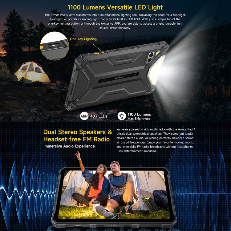 Ulefone Ulefone Armor Pad 4 Ultra Thermal Version Robustes Tablet, 8 GB + 256 GB Elektroniktrade Switzerland