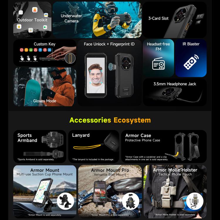 Ulefone Ulefone Armor X32, 8 GB + 128 GB, Nachtsicht, 5,65 Zoll, Android 14, Netzwerk: 4G, NFC, OTG elektroniktrade Switzerland