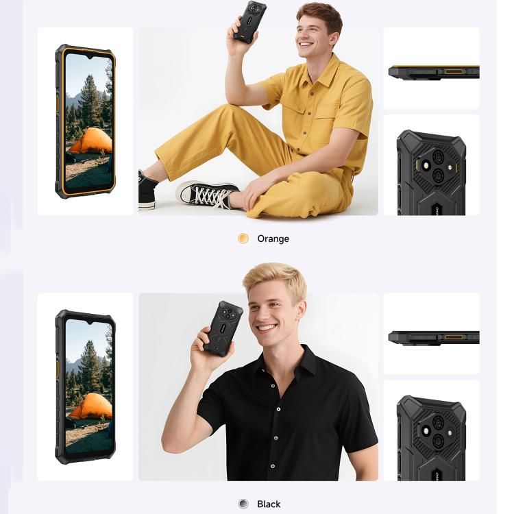 Ulefone Ulefone RugKing 3 Pro, 8 GB + 128 GB, robustes Smartphone (IP68/IP69K), 6,56 Zoll, Android 15, Unisoc T7250 Octa-Core-Prozessor, Netzwerk: 4G, NFC, OTG, RugKing 3 Pro, 8GB+128GB Elektroniktrade Switzerland