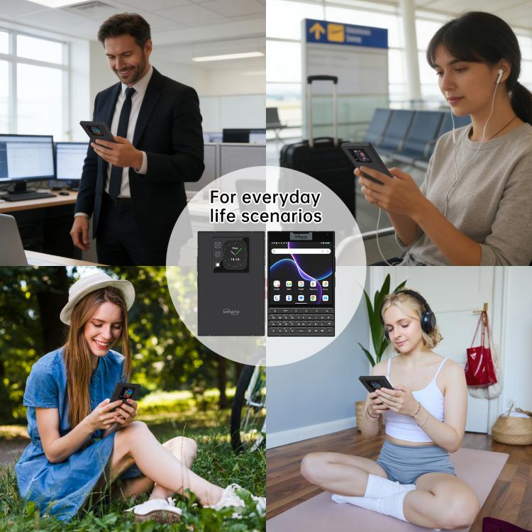Unihertz Unihertz Titan 2 Smartphone mit physischer QWERTZ-Tastatur, 12 GB + 512 GB Speicher, Fingerabdrucksensor, 4,5 Zoll + 2 Zoll Display, Android 15, Dimensity 7300 5G Octa-Core Prozessor, Netzwerk: 5G, NFC, OTG elektroniktrade Switzerland