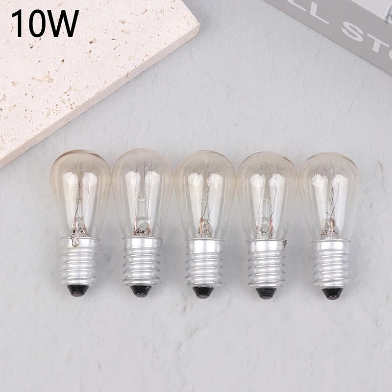 E14 Mini Glühbirne mit 10W/15W/20/25/ für Kühlschrank, Ofen, Lava, Glas Lampen