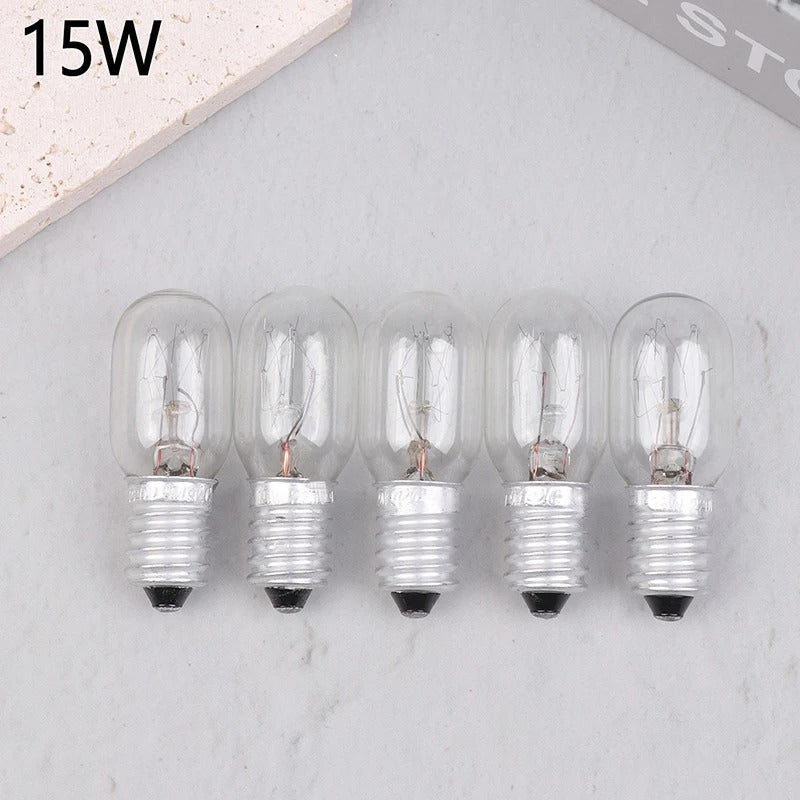 E14 Mini Glühbirne mit 10W/15W/20/25/ für Kühlschrank, Ofen, Lava, Glas Lampen