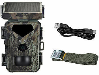 VisorTech WLAN-4K-Wildkamera mit Solarpanel, High-Power-No-Glow-LEDs, App elektroniktrade Switzerland
