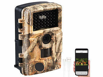 VisorTech WLAN-Full-HD-Wildkamera mit 120°-PIR, Nachtsicht, 6 Mon. Stand-by, App Elektroniktrade Switzerland
