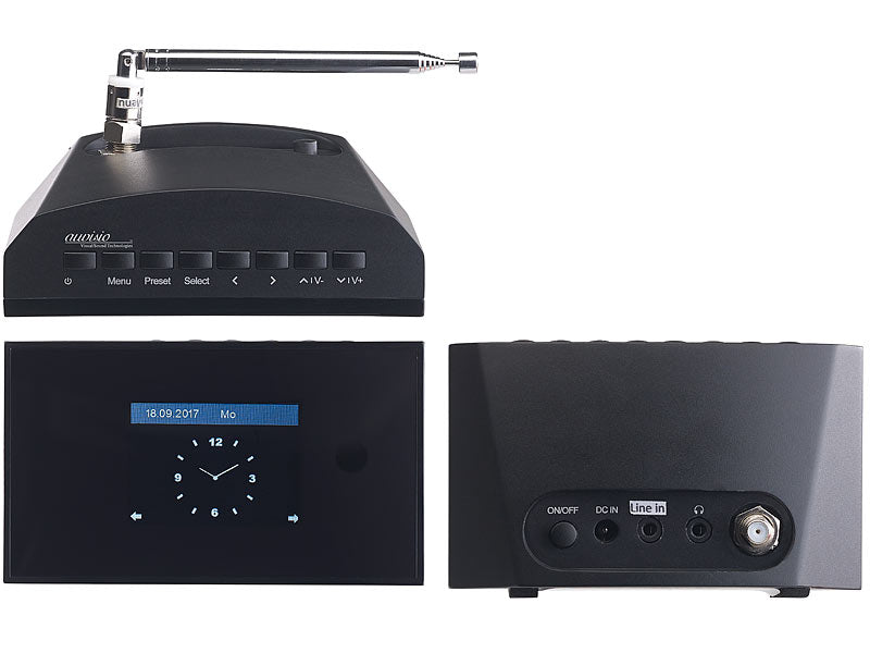 VR-Radio Digitaler WLAN-HiFi-Tuner mit Internetradio, DAB+, UKW, Fernbedienung elektroniktrade Switzerland