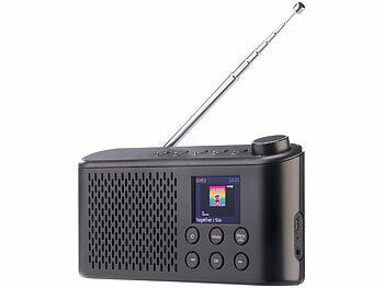 VR-Radio Mobiles Akku-Digitalradio mit DAB+/FM, Farbdisplay, Bluetooth 5.3, 6 W Elektroniktrade Switzerland