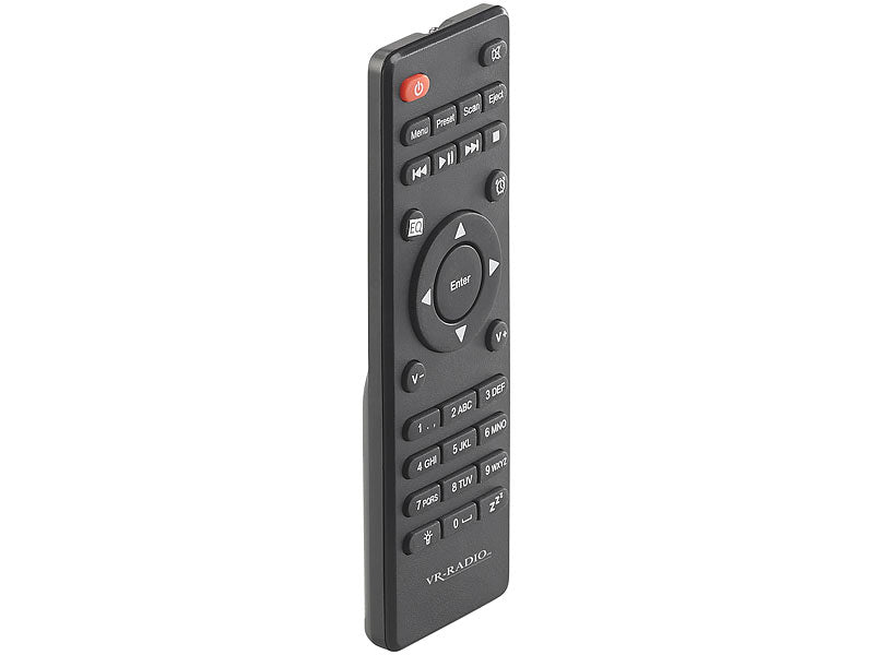 VR-Radio Stereo-Internetradio mit CD-Player, DAB+/FM & Bluetooth, 40 W, schwarz Elektroniktrade Switzerland