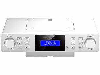 VR-Radio Unterbau-Küchenradio DAB+/UKW, RDS, Wecker, Timer, LCD-Display, AUX Elektroniktrade Switzerland