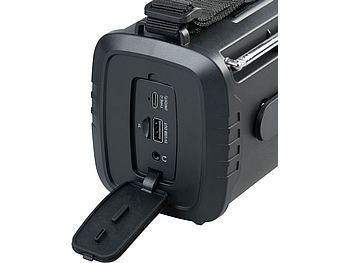VR-Radio VR-Radio Kurbelradio: Kurbel-Notfall-Digitalradio mit USB-Powerbank, LED-Lampe, 20.000 mAh elektroniktrade Switzerland