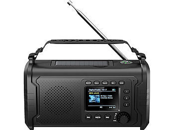 VR-Radio VR-Radio Kurbelradio: Kurbel-Notfall-Digitalradio mit USB-Powerbank, LED-Lampe, 20.000 mAh elektroniktrade Switzerland