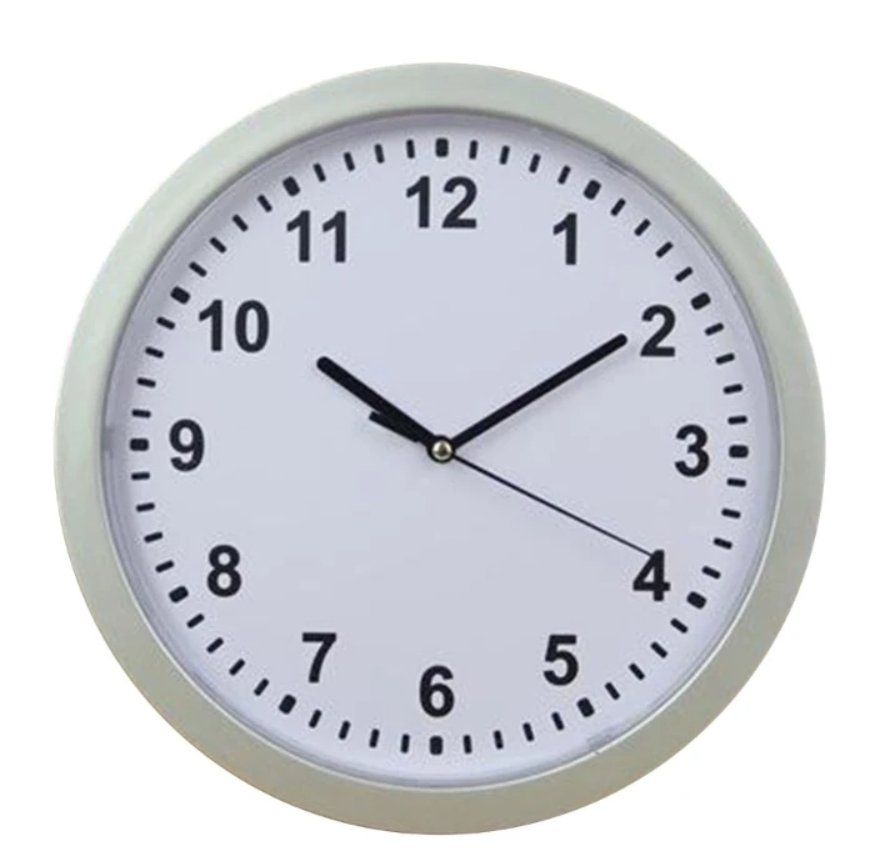 Wanduhr mit Geheimfach – clever & unauffällig in Silber