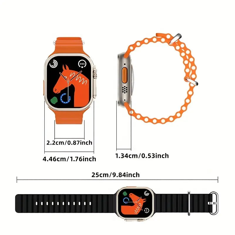 Smartwatch S8 Ultra Max 5,28 cm HD-Touchscreen für Android/iOS-Telefone