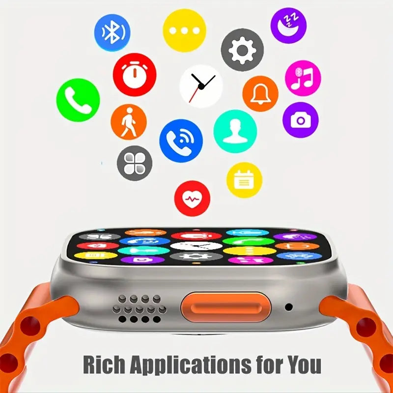 Smartwatch S8 Ultra Max 5,28 cm HD-Touchscreen für Android/iOS-Telefone