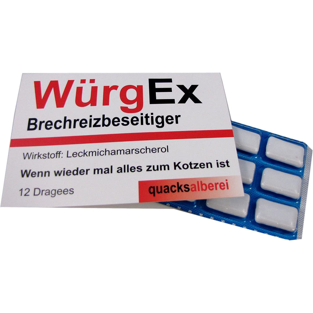 WITZIGE KAUGUMMIS "QUACKSALBEREI" 8-FACH SORT. 12 STÜCK
