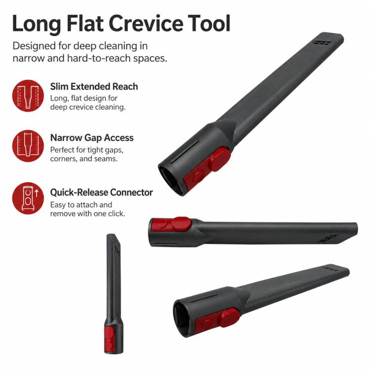 xdsource Ersatzteile für Dyson V7 / V8 / V10 / V11 Staubsauger, Long Flat-Nozzle Cleaning Brush Head elektroniktrade Switzerland