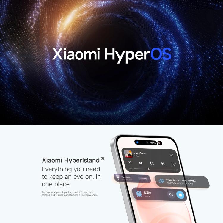 Xiaomi Xiaomi Redmi Note 17 Pro Max Global, 12 GB + 256 GB, Fingerabdrucksensor im Display, 6,83 Zoll, Xiaomi HyperOS 3, Snapdragon 6 Gen 5 Octa-Core-Prozessor, Netzwerk: 5G, NFC, 12GB+256GB elektroniktrade Switzerland