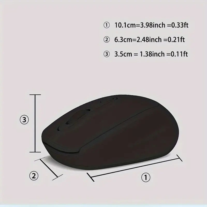 Xnoik Kabellose Maus - 2.4G, USB Nano-Empfänger ( Sehr Leise ) Elektroniktrade Switzerland