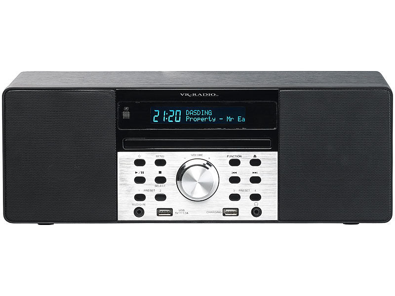 Digitalradio mit DAB+, FM, Bluetooth, CD, Audio-Player, USB-Port, 60 W