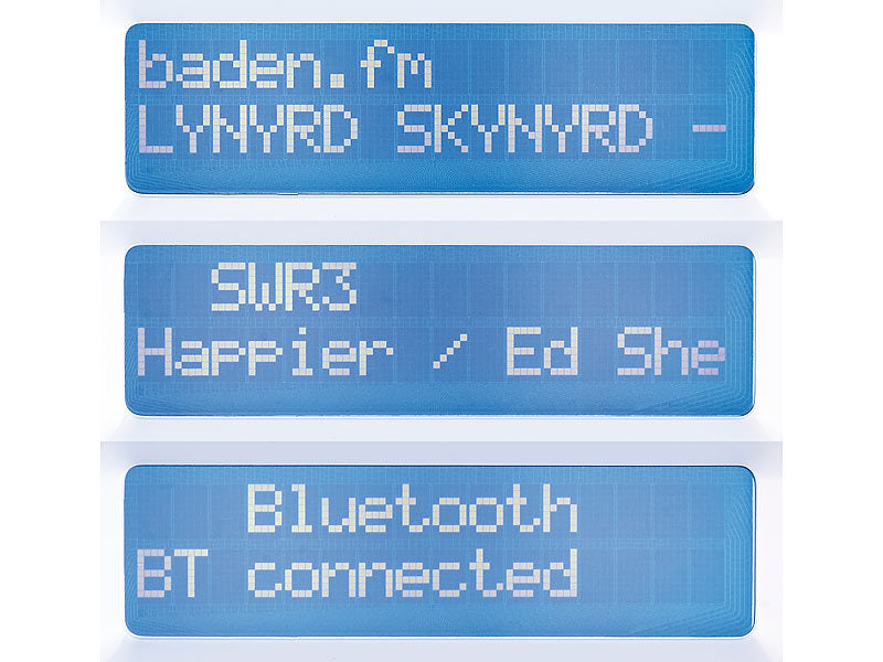 Mobiles Akku-Digitalradio mit DAB+ & FM, Wecker, Bluetooth 5, 8 Watt