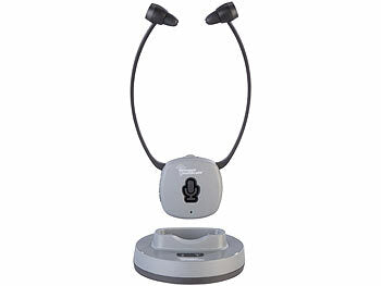 newgen medicals Digitaler TV-Funkkopfhörer und Hörverstärker, 2,4 GHz, bis 100 dB