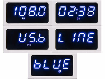 auvisio Tragbarer Akku-CD-Spieler & UKW-Radio, Bluetooth, Timer, USB, AUX erhältlich auf eMall