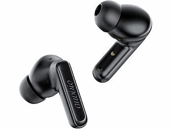 auvisio KI-Echtzeitzeitübersetzer & In-Ear-Kopfhörer, 135 Sprachen, ANC, 28 dB