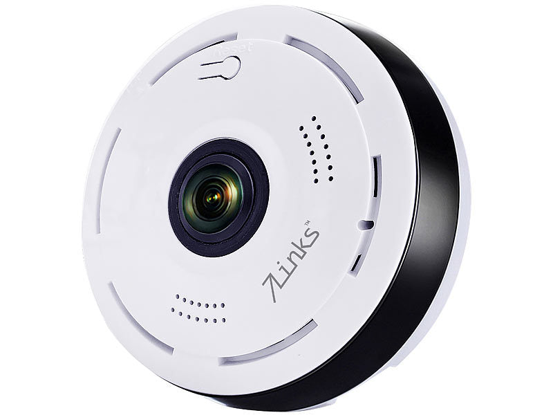 360°-Panorama-Überwachungskamera mit 2K, Nachtsicht, WLAN & App Tuya