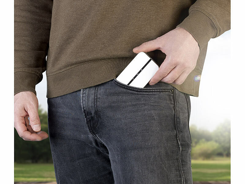 Mobiler 4G/LTE-Router im Kreditkartenformat, bis 150 Mbit/s, Akku, App