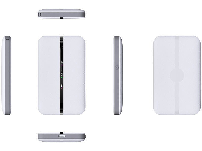 Mobiler 4G/LTE-Router im Kreditkartenformat, bis 150 Mbit/s, Akku, App