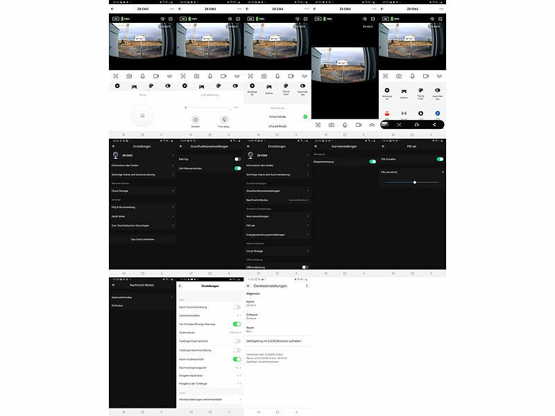 2K-Akku-Überwachungskamera, LED-Licht 600 lm, Alarm, WLAN, App, IP65