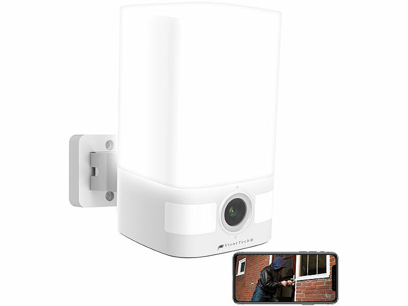 2K-Akku-Überwachungskamera, LED-Licht 600 lm, Alarm, WLAN, App, IP65