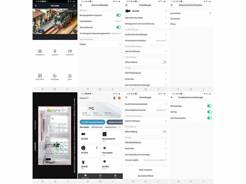 WLAN-Micro-Kamera, Full HD, 90° neigbar, Powerbank, IR-Nachtsicht, App