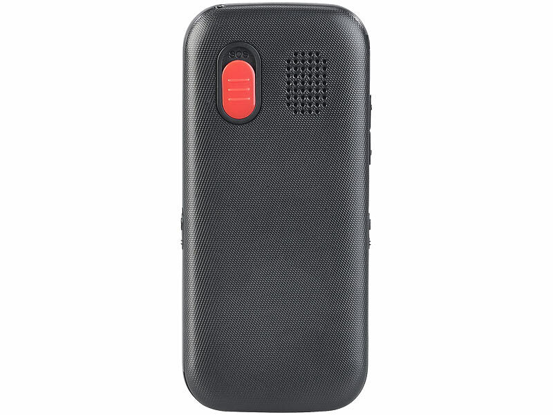 4G-Senioren-Handy mit Garantruf Easy, 4 Kurzwahl-Foto-Tasten, GPS, App