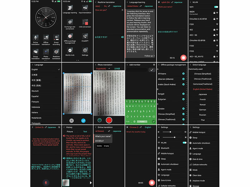 Mobiler KI-Echtzeit-Sprachübersetzer mit 4G/LTE, 139 Sprachen, ChatGPT