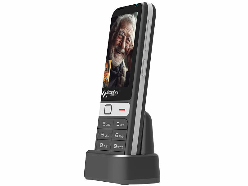 4G-Senioren-Handy, Touchdisplay, WhatsApp, SOS-Funktion, GPS, Android