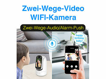 Überwachungskamera mit App für Videocalls