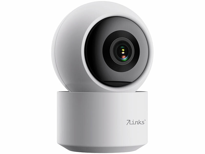 2K-Pan-Tilt-Überwachungskamera mit WLAN & Patrouillen-Funktion, weiß