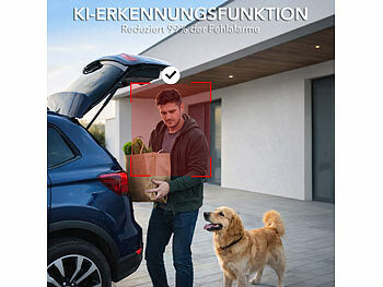 7links Akku-Outdoor-IP-Überwachungskamera mit 2K, Dualband-WLAN, PIR, App erhältlich auf eMall