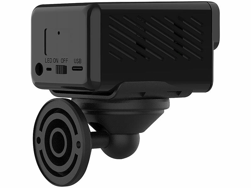 2K-Mini-IP-Kamera mit Dualband-WLAN, Nachtsicht, 4 Std. Akku, Ap