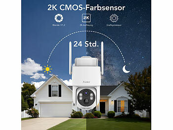 7links 4G/LTE-Akku-Außenkamera mit eSIM & 5 Jahren Datenflat, 2K, Solarpanel erhältlich auf eMall