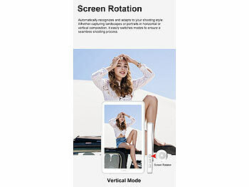 Callstel Selfie-IPS-Vorschau-Display, 3,97", magnetisch, für iOS/Android, Akku erhältlich auf eMall