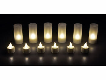 wiederaufladbare Teelichter